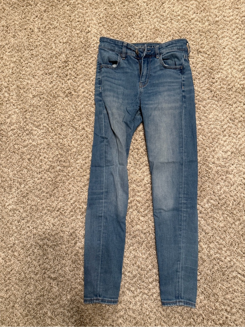 American Eagle Outfitters Slim Skinny Jeans in Blue Wash